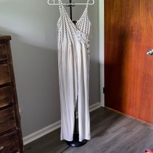 White and black jumpsuit